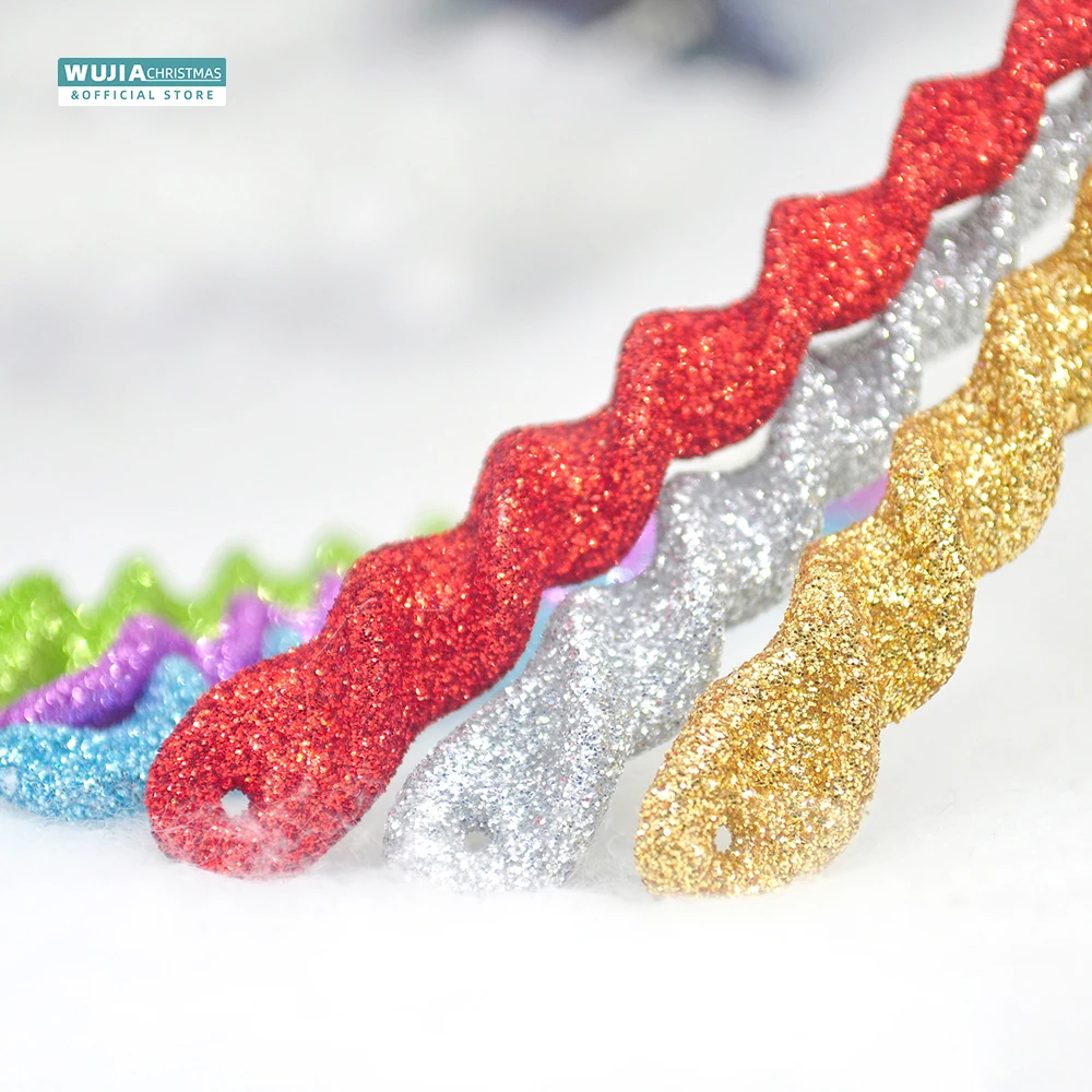 12pcs 13cm Glitter Simulation Ice Xmas Tree Hanging Ornament Fake Icicle Props Winter Party Navidad Decor for Home New Year Gift