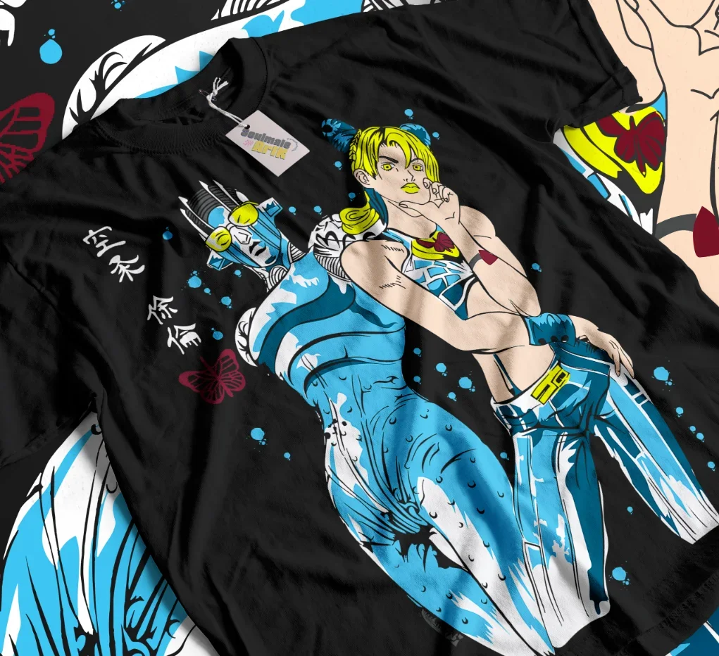 Jolyne Cujoh JoJo's Bizarre Adventure T-Shirt JJBA Stone Ocean Anime Soft Tee