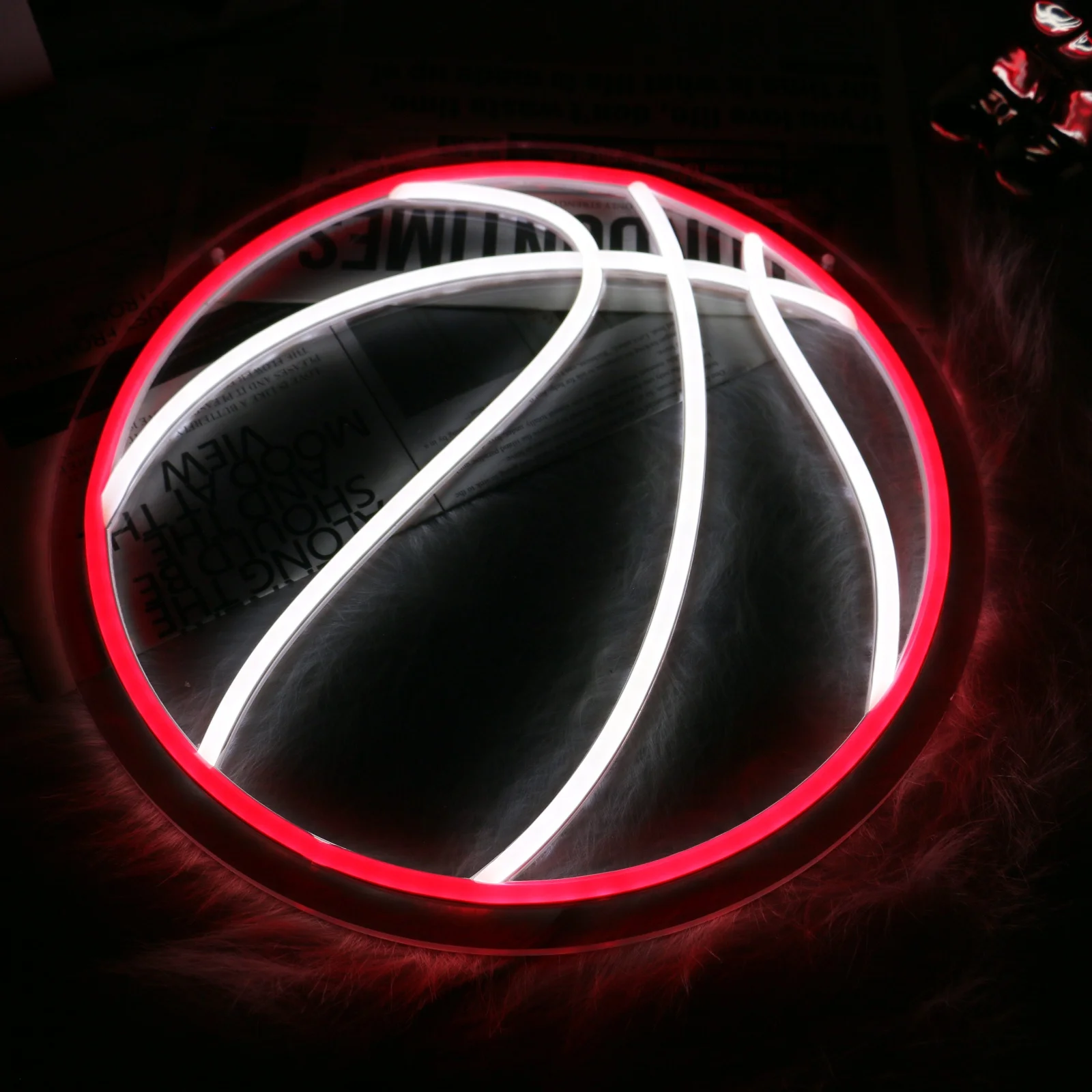 Insegna al neon da basket UponRay-LED per decorazioni murali, insegne al neon sportive per camera, decorazioni per negozi, regali di Natale e compleanno