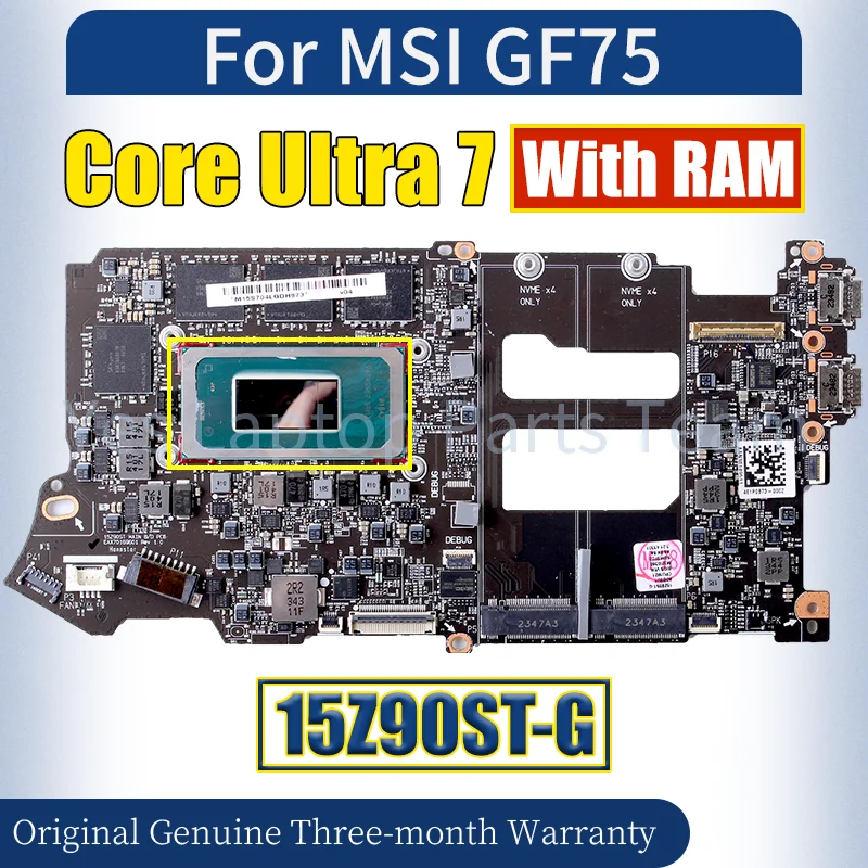 15Z90ST-G For MSI M15S Laptop Mainboard SRMZ1 Core Ultra 7 With RAM M15S704LGDH873 Notebook Motherboard