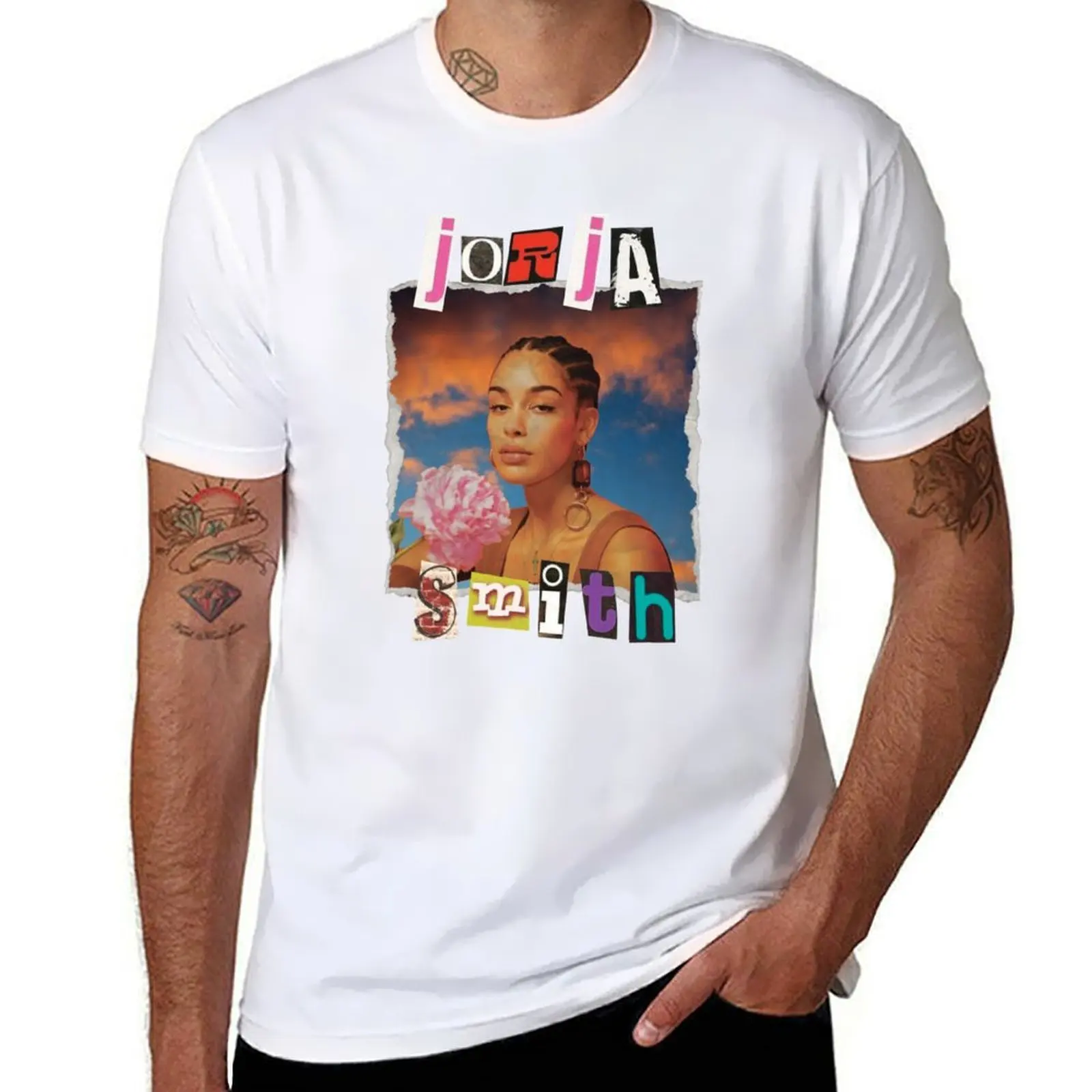 

Jorja Smith Scrapbook Art T-Shirt t shirts for man cotton funny man t shirt summer T-Shirt