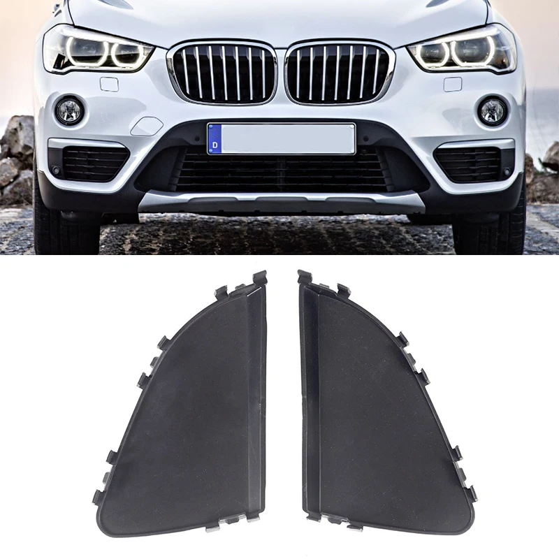2PCS Für BMW X1 F48 2016 2017 2018 Front Stoßstange Untere Grille Abdeckung Deckel Kappe Shell – Detail 1