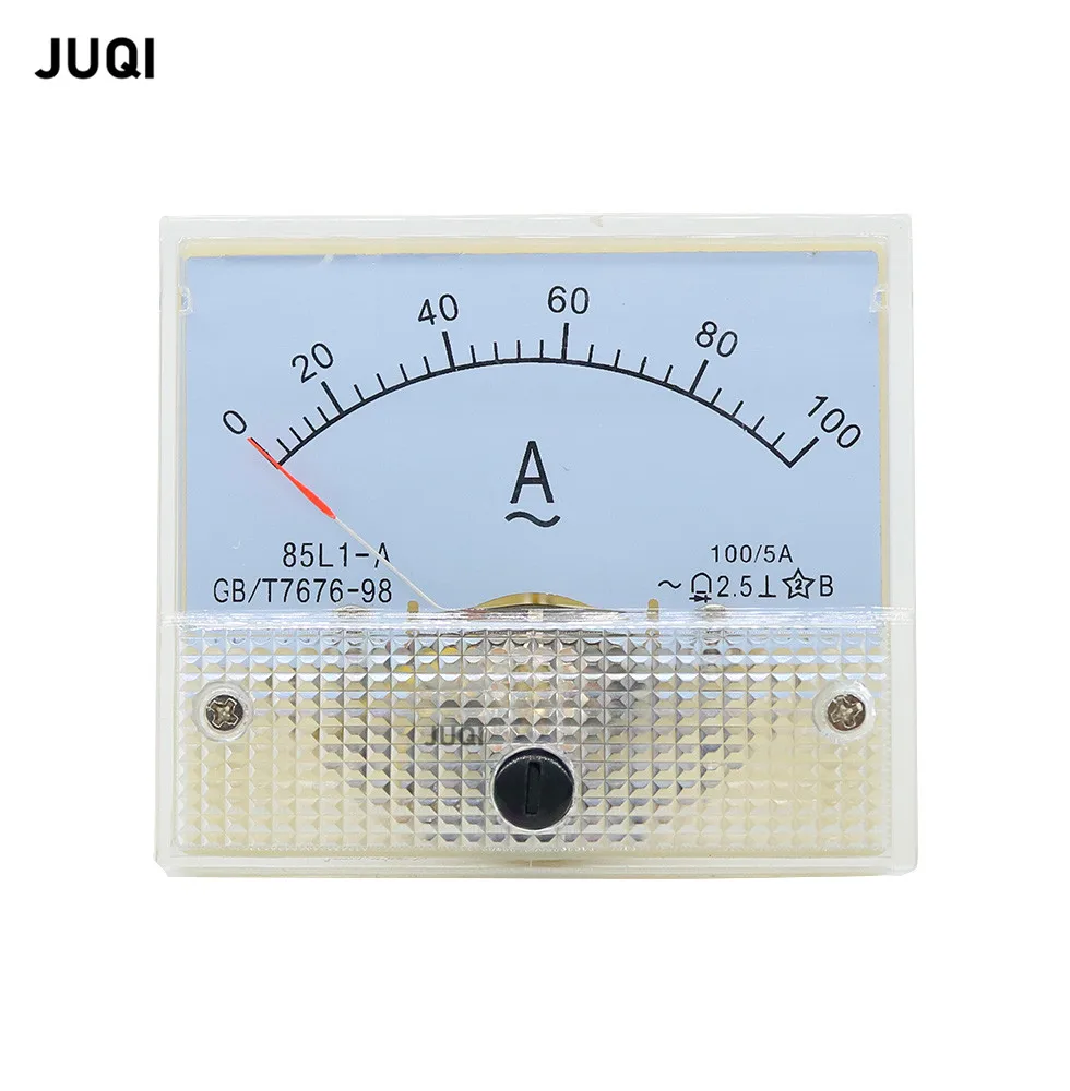 85L1 AC Pointer type Analog Current Meter Panel 1A 2A 3A 5A10A 15A 30A 50A 75A 100A 150A 200A 300A 400A 500A Mechanical Ammeter