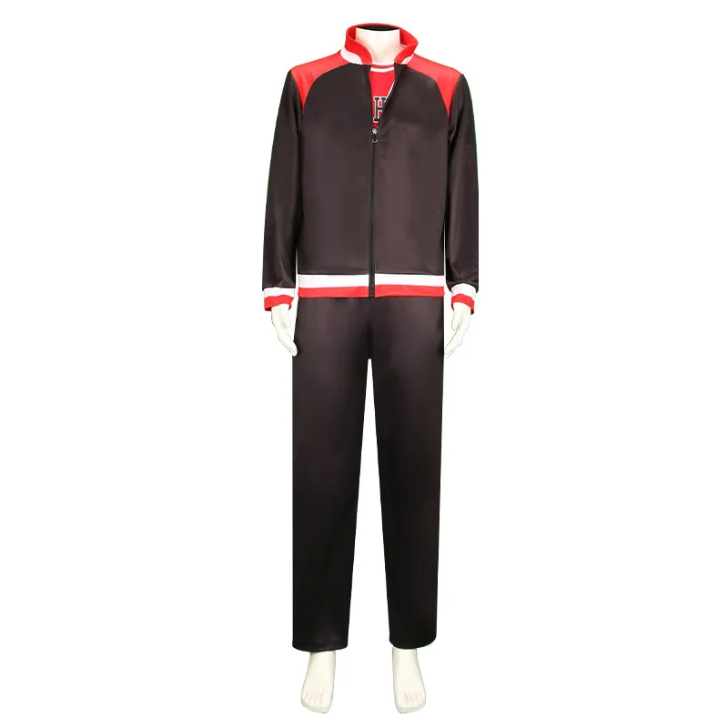 Anime Slam Dunk Rukawa Kaede Sakuragi Hanamichi Cosplay Costume Black Sportswear Uniform Coat Man Woman Halloween Suit