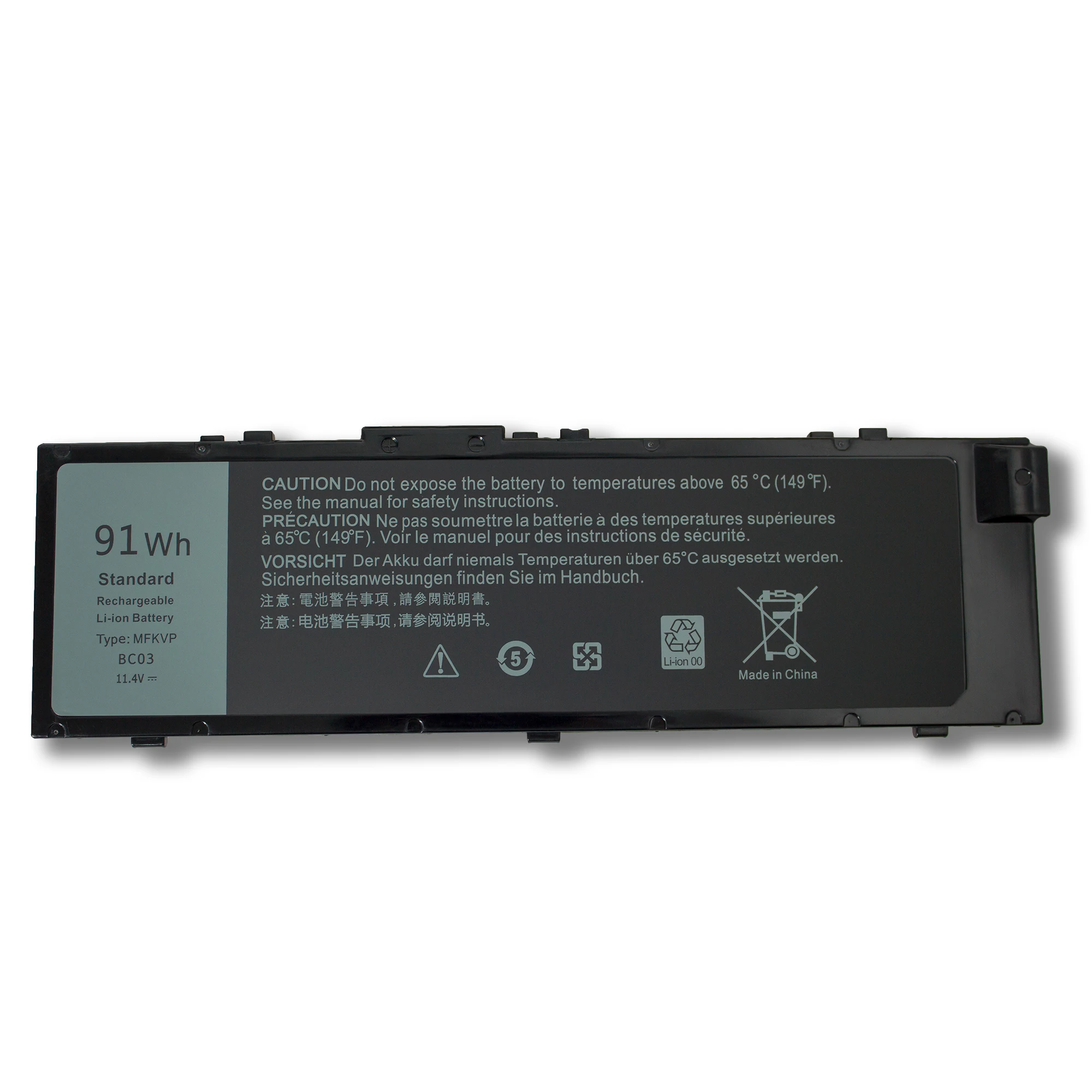 MFKVP New 91Wh Battery Compatible with Dell Precision 15 7510 7520 17 7710 7720 M7510 M7710 - Laptop Power Replacement