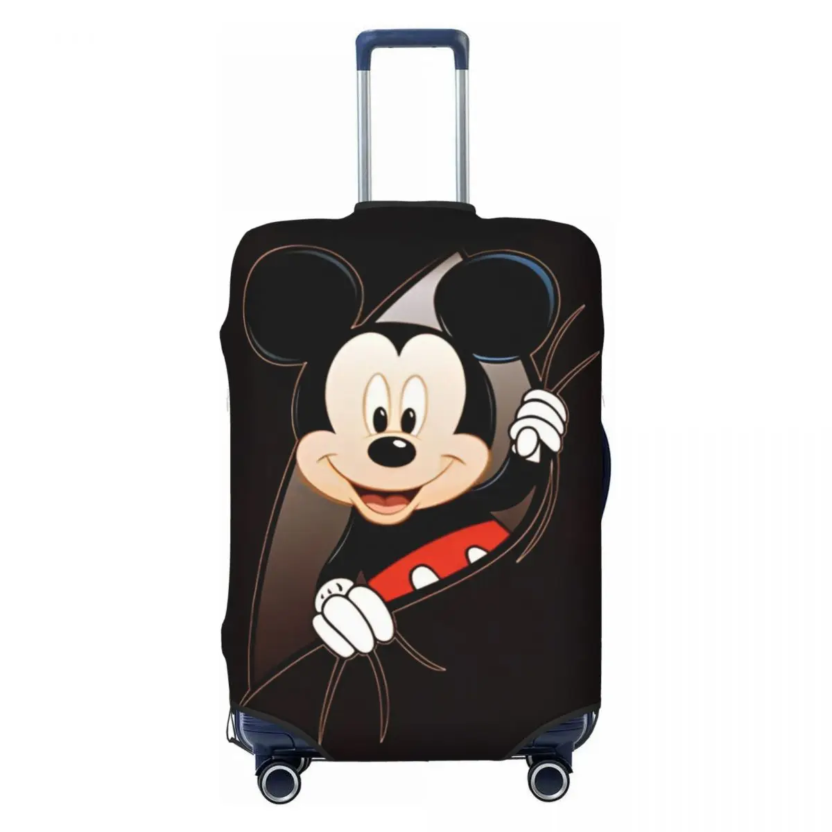 Funda de maleta de dibujos animados de Mickey Mouse, Protector de equipaje elástico para vacaciones, viaje de crucero