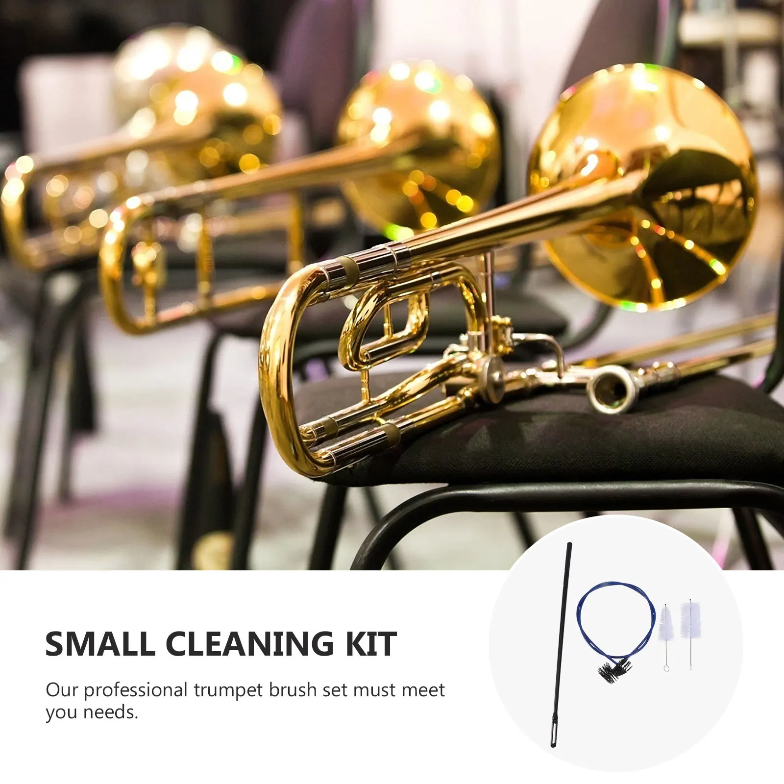 

Wind Instrument brush Trumpet brush Wind Instrument cleaner Trumpet cleaning brush Cleaning brush set for trumpet