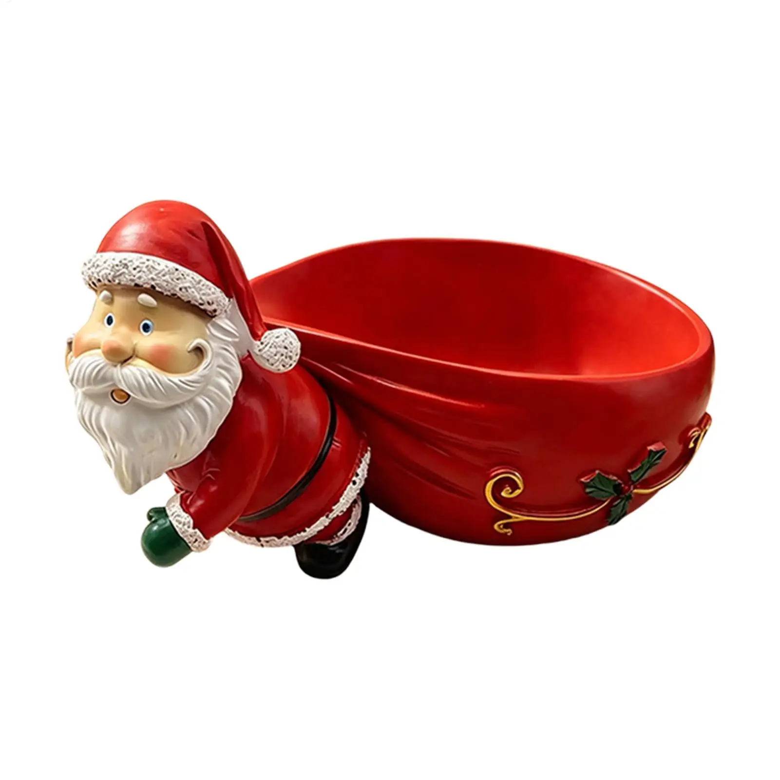 Christmas Tree Resin Storage Tray for Living Room Coffee Table Fruit and Nut Bowl Christmas Atmosphere Decorative Ornament