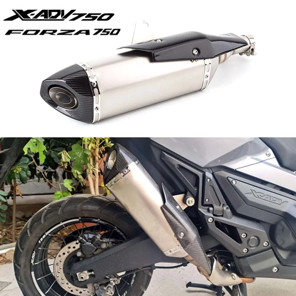 Slip On Motorcycle Exhaust Pipe Muffler Escape Modified Tube Header Front Link Pipe For Honda X-ADV 750 X ADV750 ADV Full System