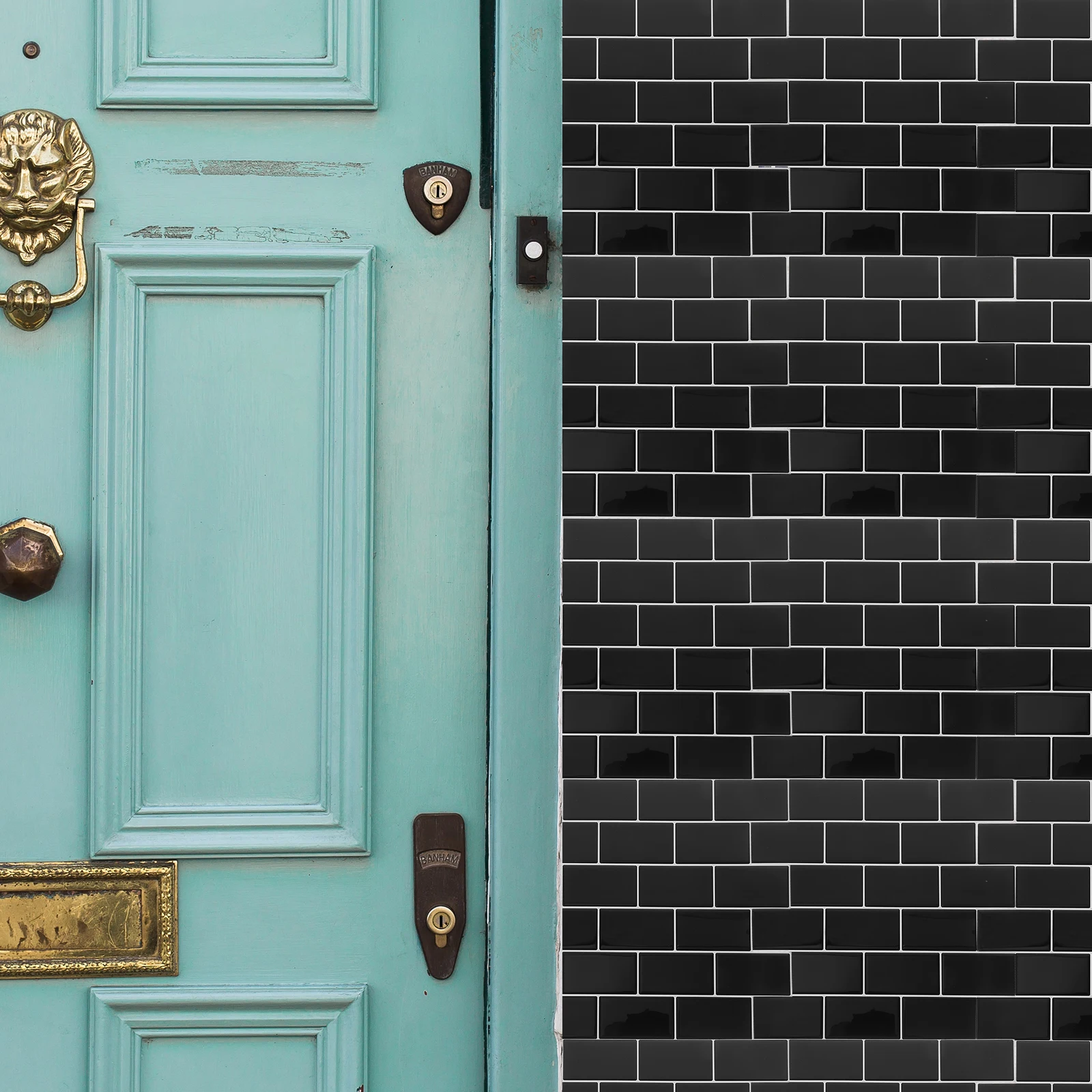 

Water Proof Self Adhesive Wall Stickers Removable Wallpaper Peel and Pu Glue Vinyl Tile