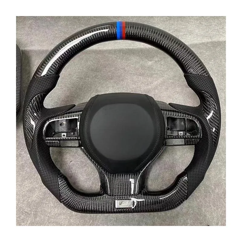

Custom Sports Carbon Fiber Leather Steering Wheel for Lexus IS250 IS350 ES ES300 GS GS350 NX CT200 RC Blue Forged Carbon Fiber
