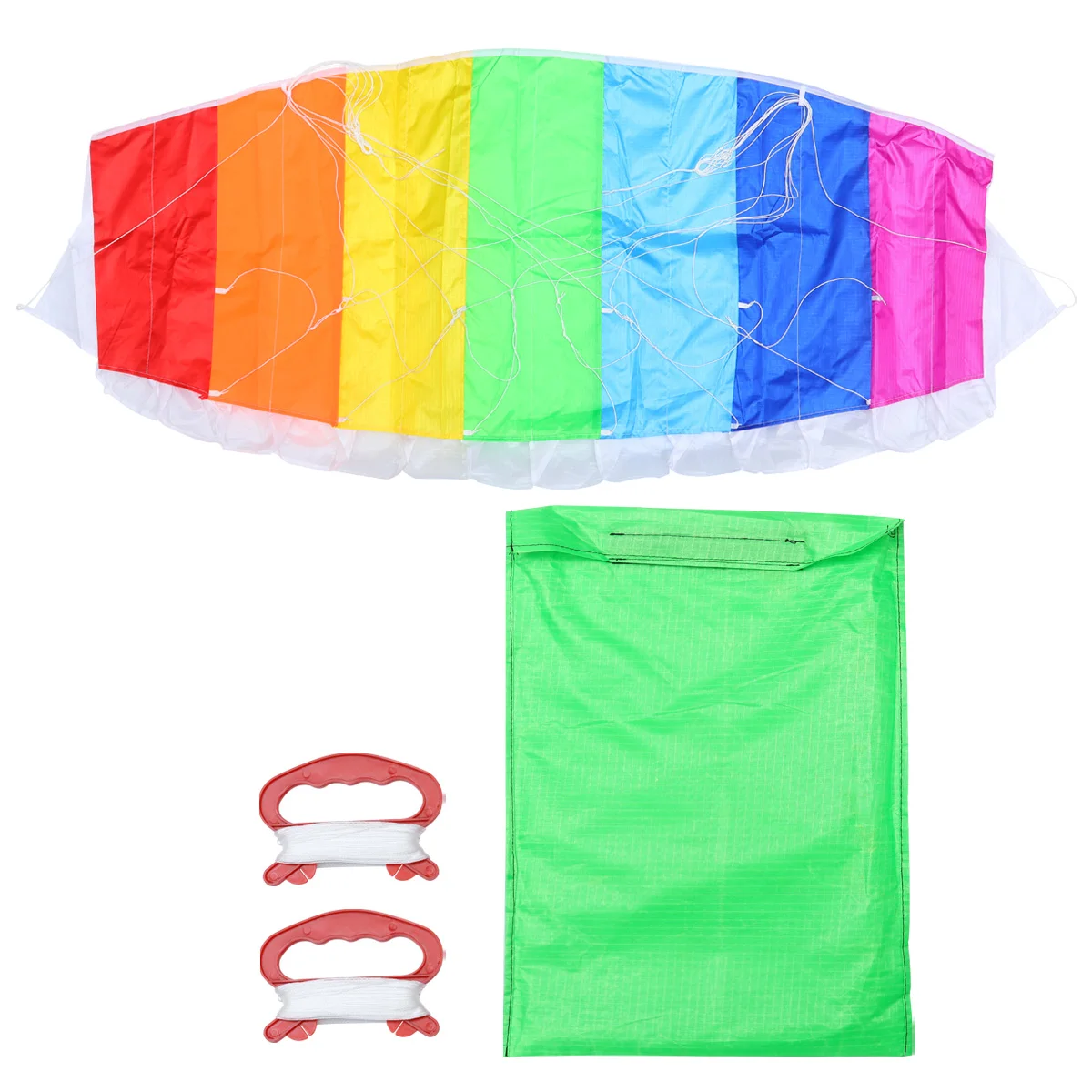 Ombrello arcobaleno Panno di alta qualità Divertente giocattolo volante Giocattolo da esterno per bambini Esperienza di volo