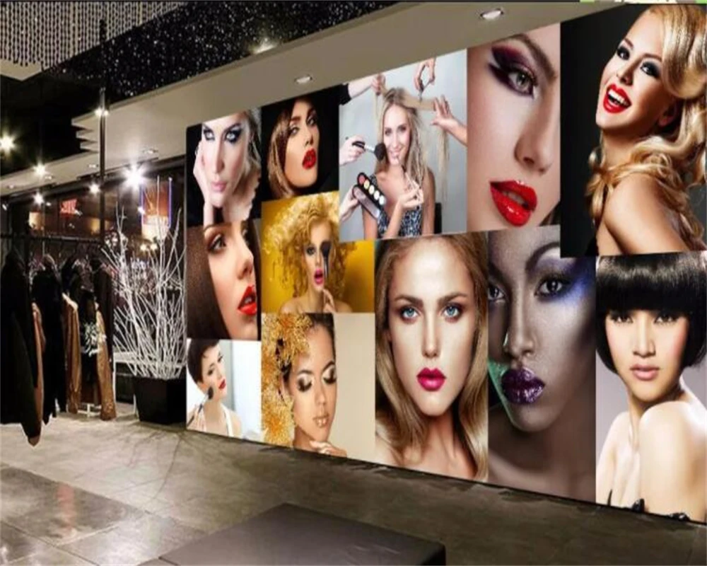 beibehang wall paper Customized retro makeup work equipment  living room bedroom beauty salon decoration painting wallpaper