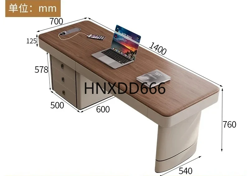 

Итальянский встроенный ретро-стол из цельного дерева с выдвижными ящиками, компьютерный стол