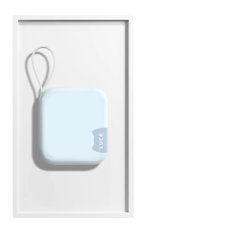

certification can board the plane 10,000 mAh power bank with its own charging cable, portable, small and ultra-thin 10,000 mAh