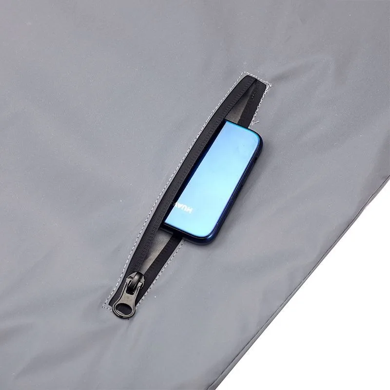 Reflective Sleeveless Hooded Vest Men Summer Running Cycling Safety High Visibility Hip Hop Streetwear Lightweight Sportswear