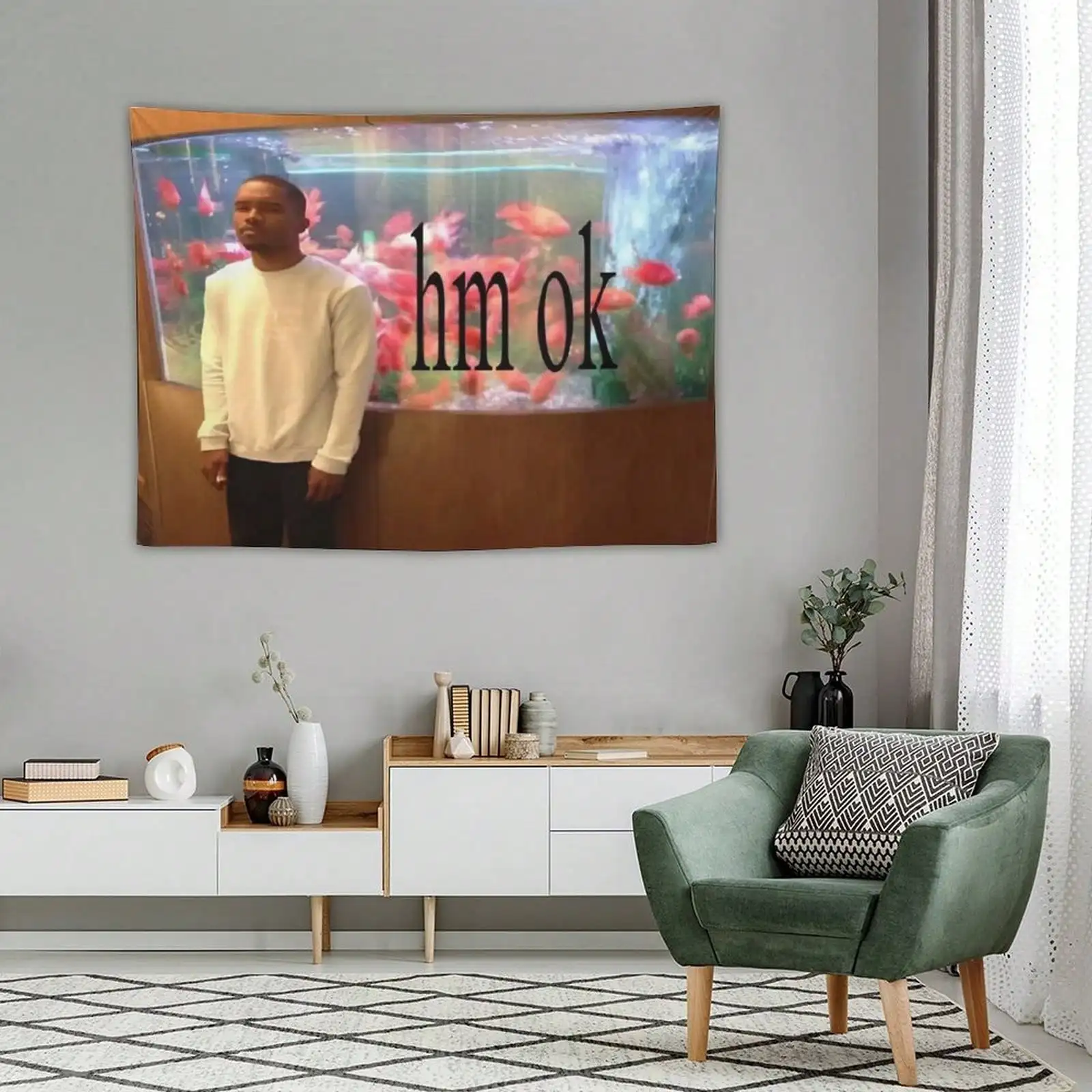 1pc Rap Singer Frank Music Ocean Tapestry Wall Decoration, Frank O-Cean Flag Banner Home Decor For Living Room Bedroom Dorm