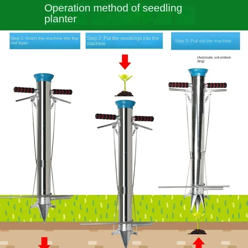 Seedling Planting Equipment Chili Pepper Corn Vegetable Seedlings Planting Sowing Transplanting Agricultural Tools