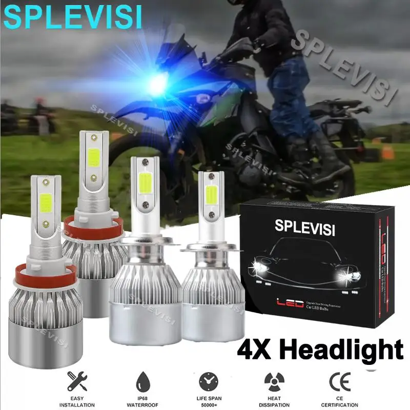 

LED Headlight Ice Blue For Suzuki GSXR 750 2011 2012 2013 2014 2015 2016 2017 2018 2019 2020 2021 2022 2023 Motorcycle Lights