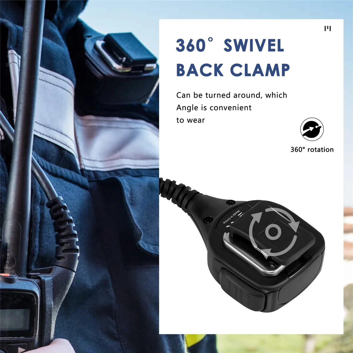 High Quality IP54 Waterproof Portable Loudspeaker Mic Microphone For Motorola Walkie Talkie STP9000 Two Way Radio Sepura Vogue