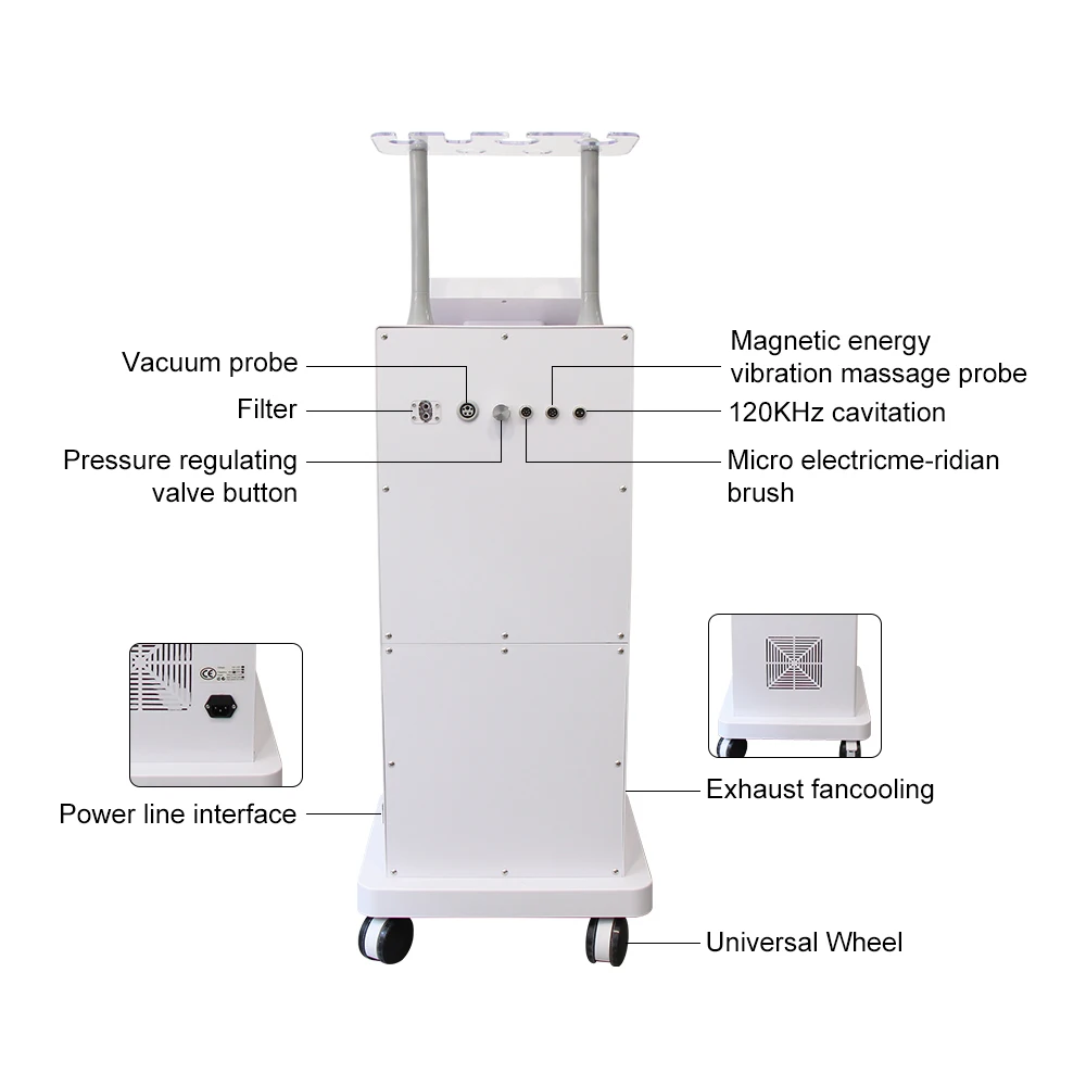 AOKO 120K Cavitazione Vacuum Beauty Machine 6 in 1 WL-12 Attrezzatura per massaggio modellante del corpo Dispositivo per la rimozione della cellulite per il lifting del viso