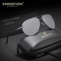 KINGSEVEN montura sin montura polarizada UV400 gafas de sol piloto marco de aluminio y magnesio para hombres gafas de sol