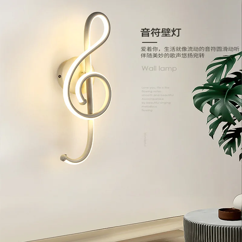 Modern Metal Acrylic Wall Lamps Living Room Restaurant Bedroom LED Indoor Black White Walkway Lighting Decorative Wall Sconces