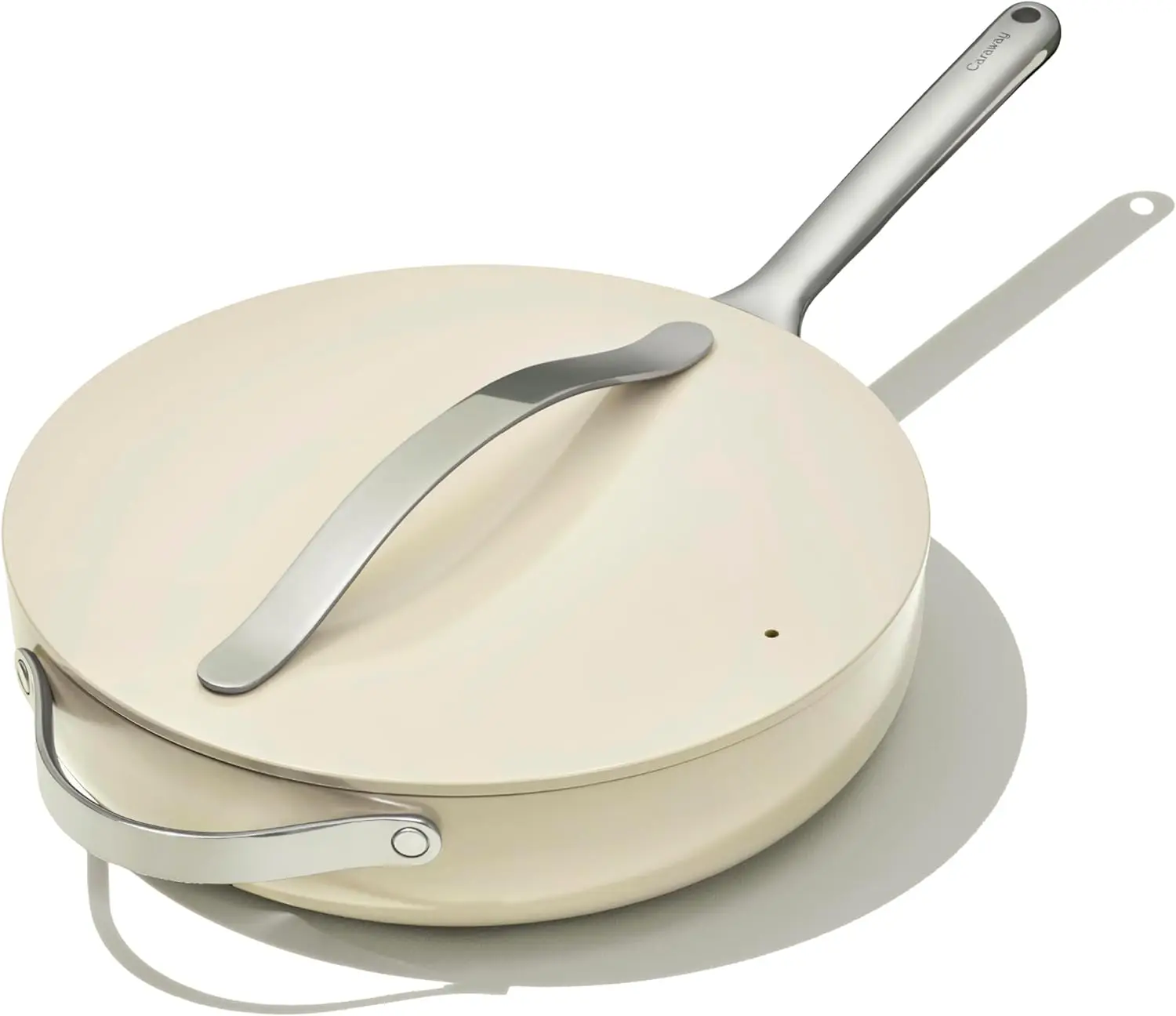 Caraway Nonstick Ceramic Sauté Pan with Lid (4.5 qt, 11.8