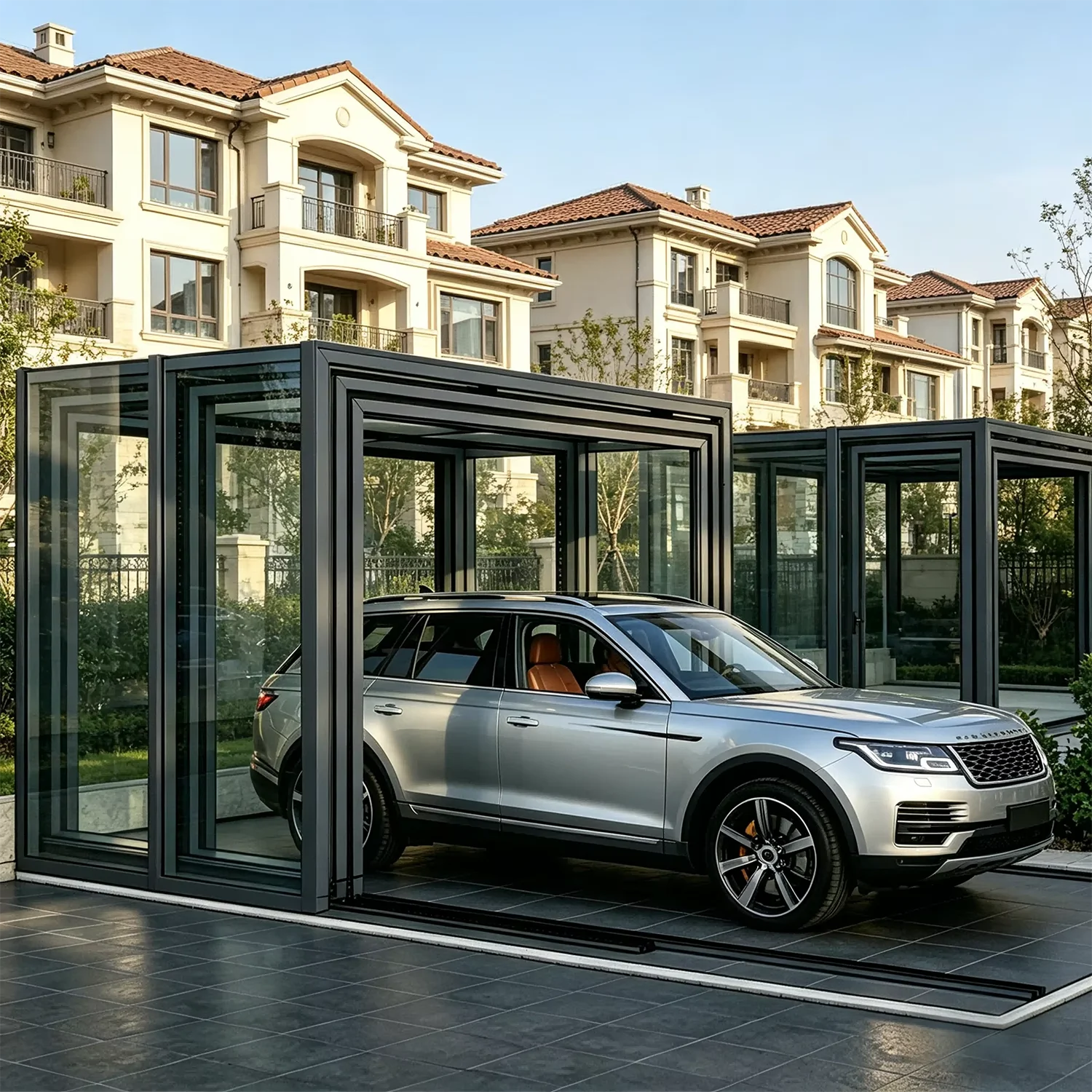 Any Size Custom Modern Foldable Carport Villa Patio Home Durable Waterproof Windproof Sun Shade Car Garage Auto Safe