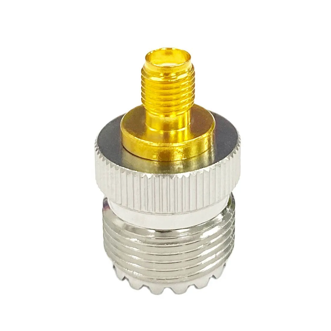 

UHF Female Jack to SMA Female Jack RF Coax Adapter, Modem Convertor, Straight Nickelplated, New for WiFi Antenna, 1PC