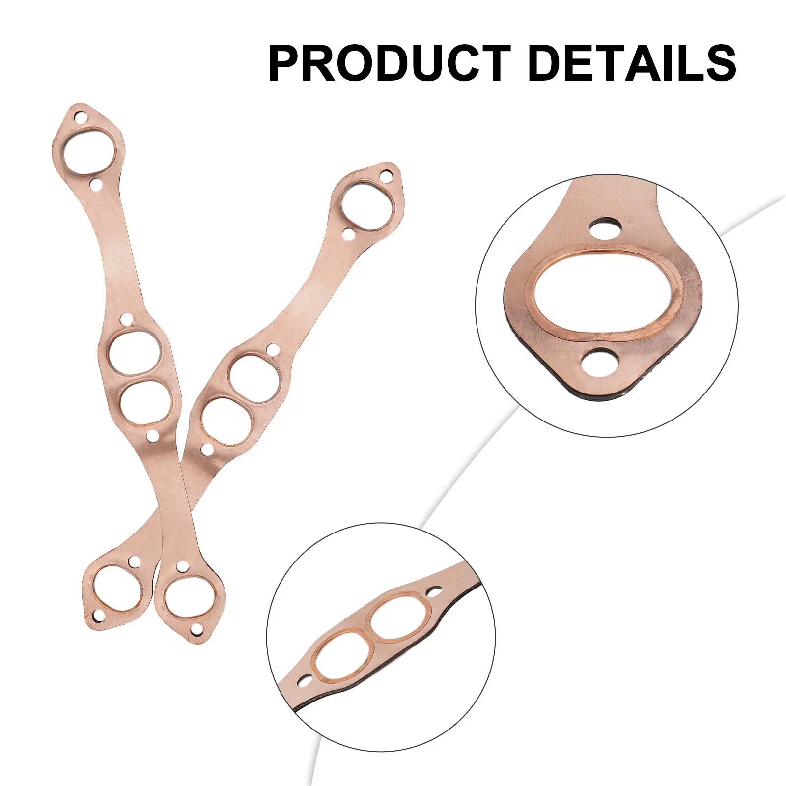 

High-quality Gasket Exhaust Manifold Accessories Easy Installation For Chevrolet Hand Tools Oval Port Parts Repair