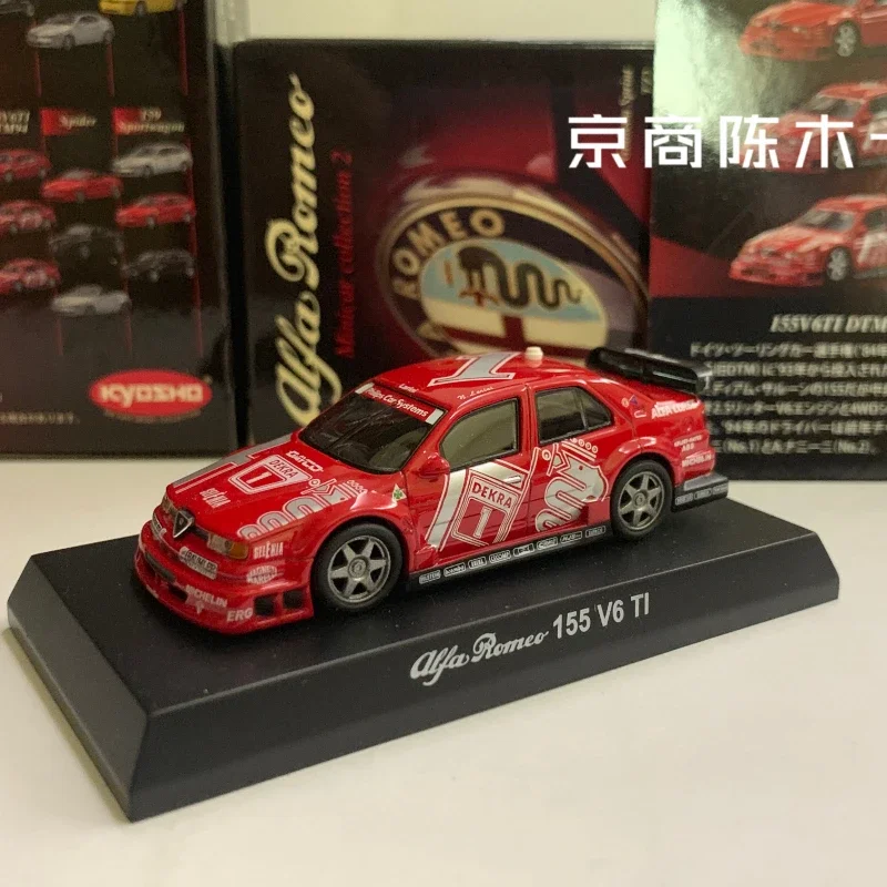 

1/64 KYOSHO Alfa Romeo 155 V6 Ti # 1:1 ALFA LM F1 RACING Коллекция литых под давлением сплавов, декоративная модель автомобиля, игрушки