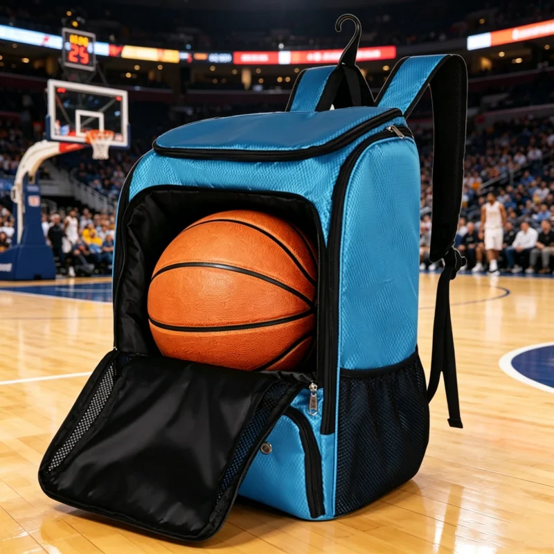 

Tennis Racket Bag Pickleball Basketball Backpack Large Capacity Breathable Sports Bag Waterproof with Separate Shoe Compartment