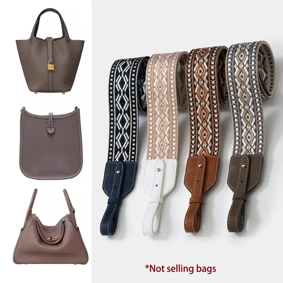 Canvas Bags Straps Bag Accessories Women's Crossbody Replacement Strap For Hermes Herbag Lindy Shoulder Strap Picotin Evelyn