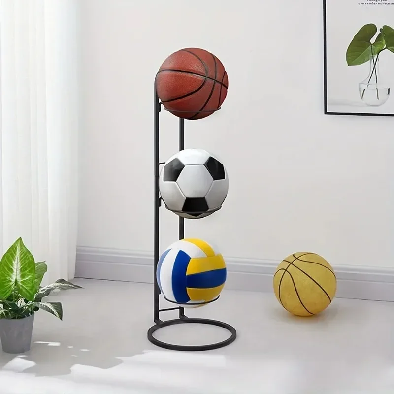 Basketball Storage Rack, Ball Creative Placement Display Rack, Screw Free Portable Indoor and Outdoor Football Storage Rack