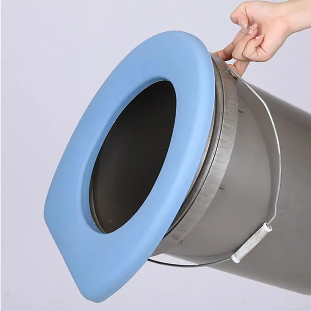 Portable Plastic Toilet Seat Lid Potty Seat Removable Movable Toilet Lid Camping Bucket Seats Home Outdoor Accessory