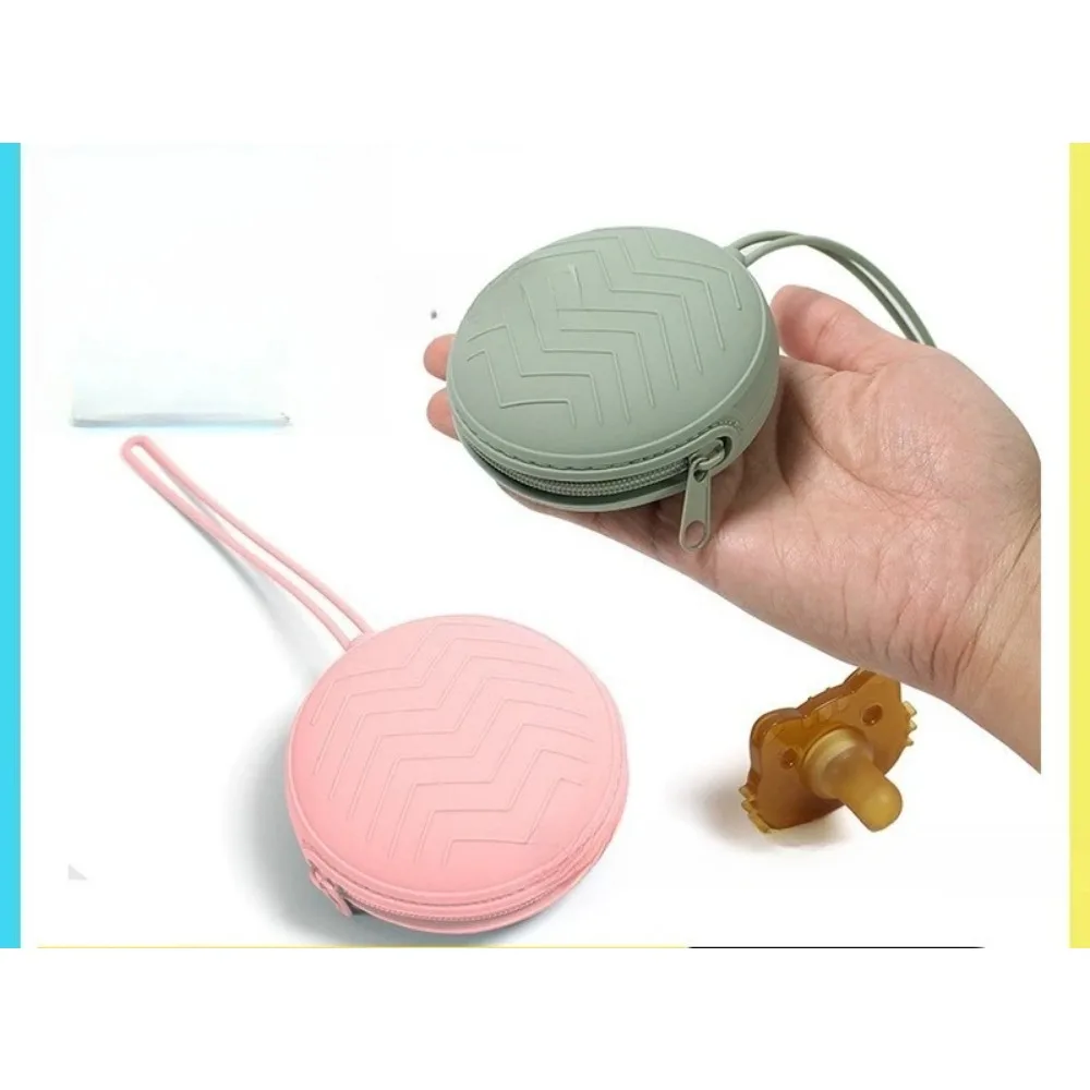 1PCS Cases Baby Accessories Baby Pacifier Holder Box BPA Free Silicone Infant Portable Soother Container Box Nipple Storage Box