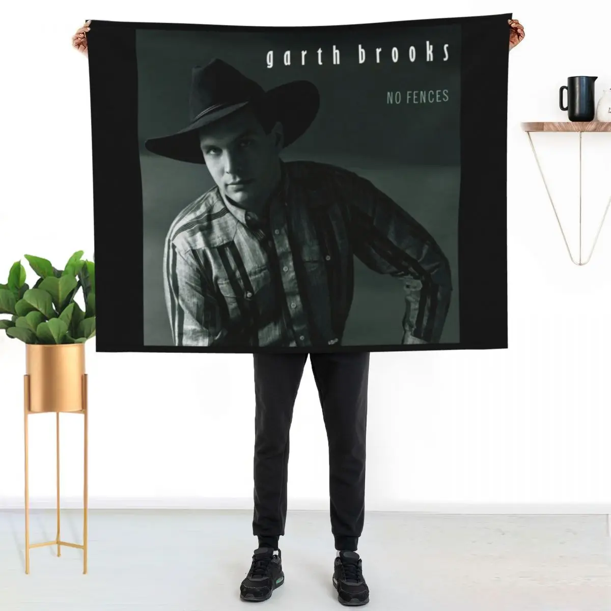 Garth Brooks No fences Throw Blanket Plush christmas decoration Thermals For Travel Bed funny gift Decoratives Blankets
