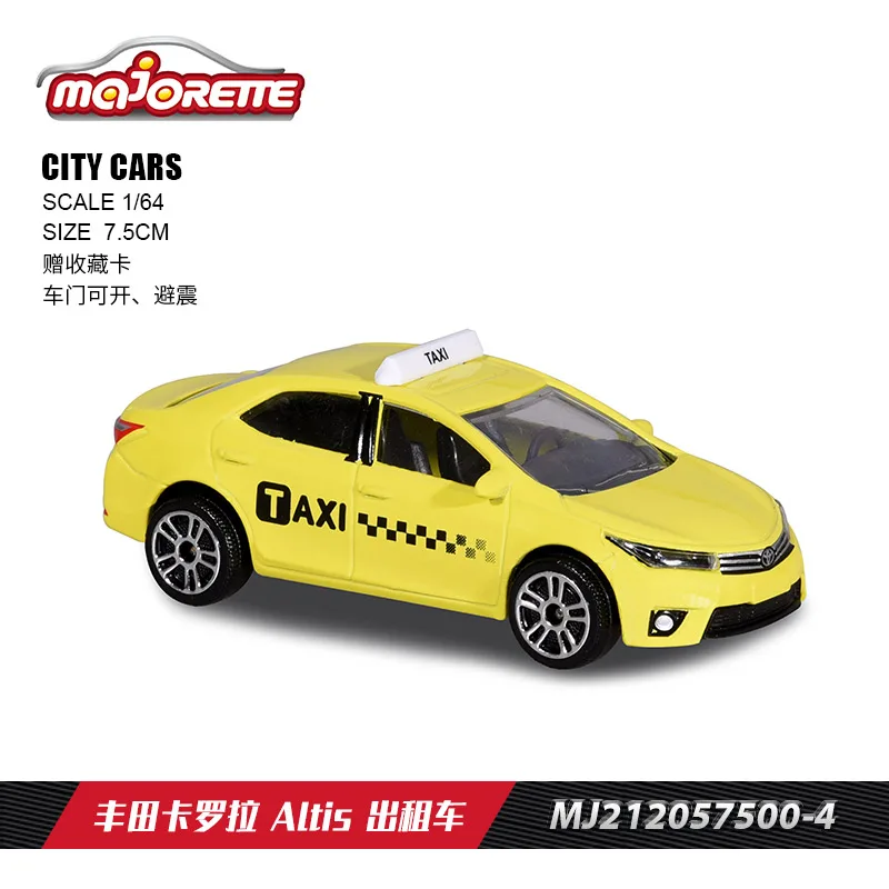 Majorette City Cars AUDI R8/FIAT 500/MAN TGS/ 1/64 Die-cast Model Toy Vehicles