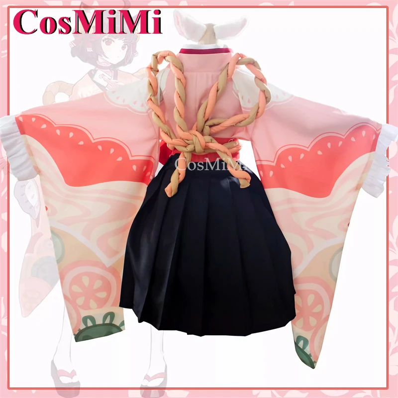 CosMi Ichihime-Juego de Cosplay Majsoul/Mahjong Soul, disfraz encantador y ingenioso, uniforme tipo kimono, ropa de juego de rol para fiesta de Carnaval