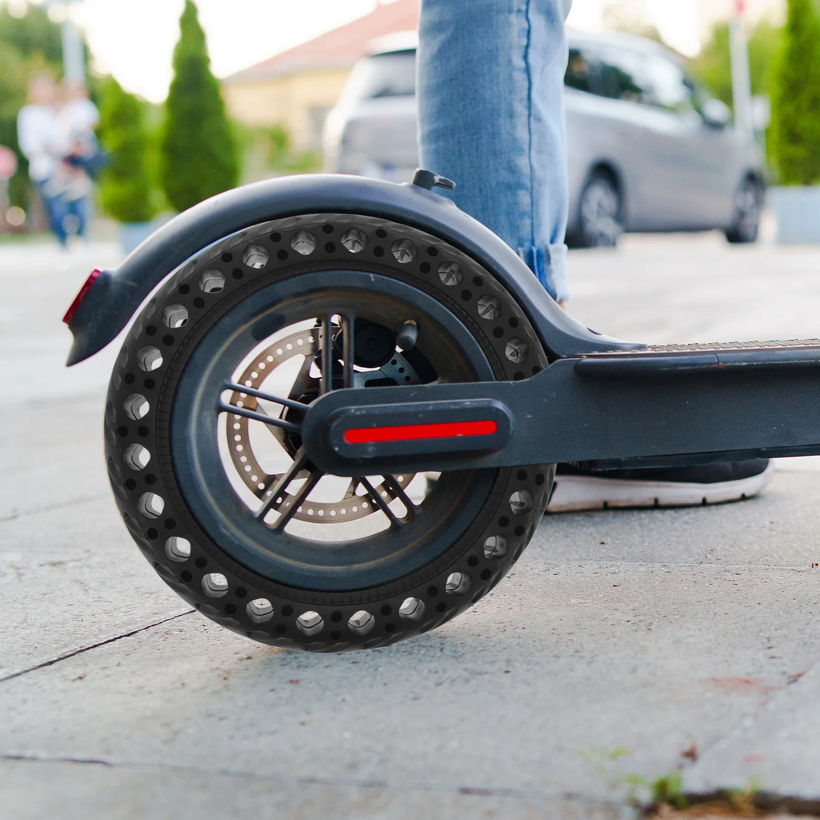 

M365 Scooter Solid Tire 8 Inch Replacement Durable Rubber Wheel Non-Inflatable Anti-Slip Electric Scooter Tire