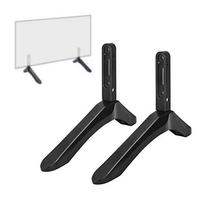 Table Top TV Stand for LCD LED Plasma Flat Screen TV Leg Stand TV Base Height Adjustable No Punching Required Tripod