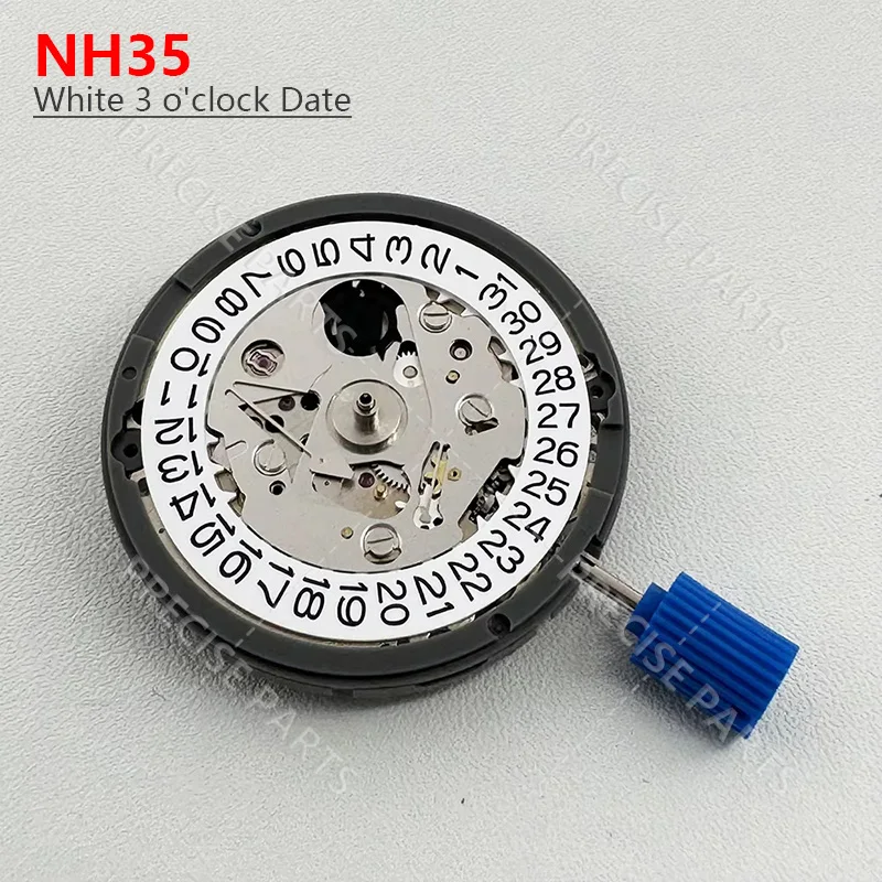 Japan Genuine NH35 Automatic Mechanical Movement High Accuracy 24 Jewels Watch Replacement NH35A Date at 3:00