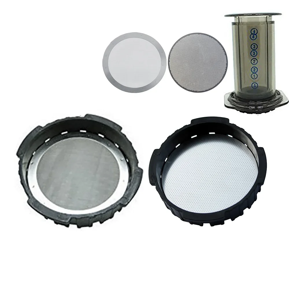 

2PCS/lot 61MM Coffee Metal Mesh Filter Reusable Stainless Steel Filter Mesh For Aeropress Coffee Maker Tool Kitchen Accessories