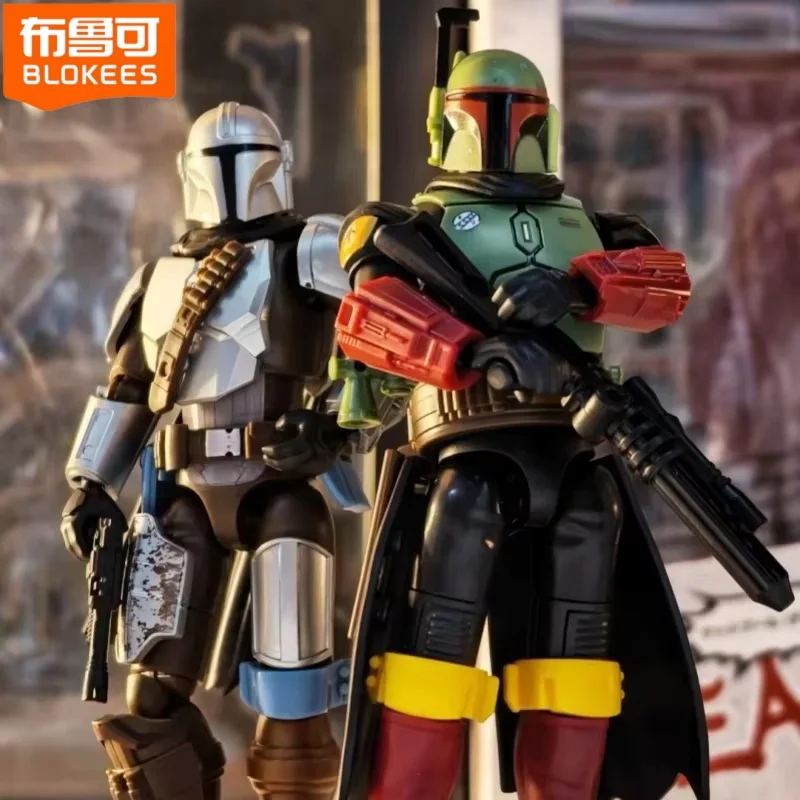 

2026 BLOKEES Star Wars Galaxy Vol.1 Blind Box Bounty Hunter Mandalorian Action Figure Sci-FiCharacter Model Collectible Toy Gift