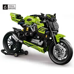 Motorcycle Moto Racing CAR Motorbike City Vehicle Sets Off Road Model Building Blocks MOC Kits Kids Toys Action Figure Wars