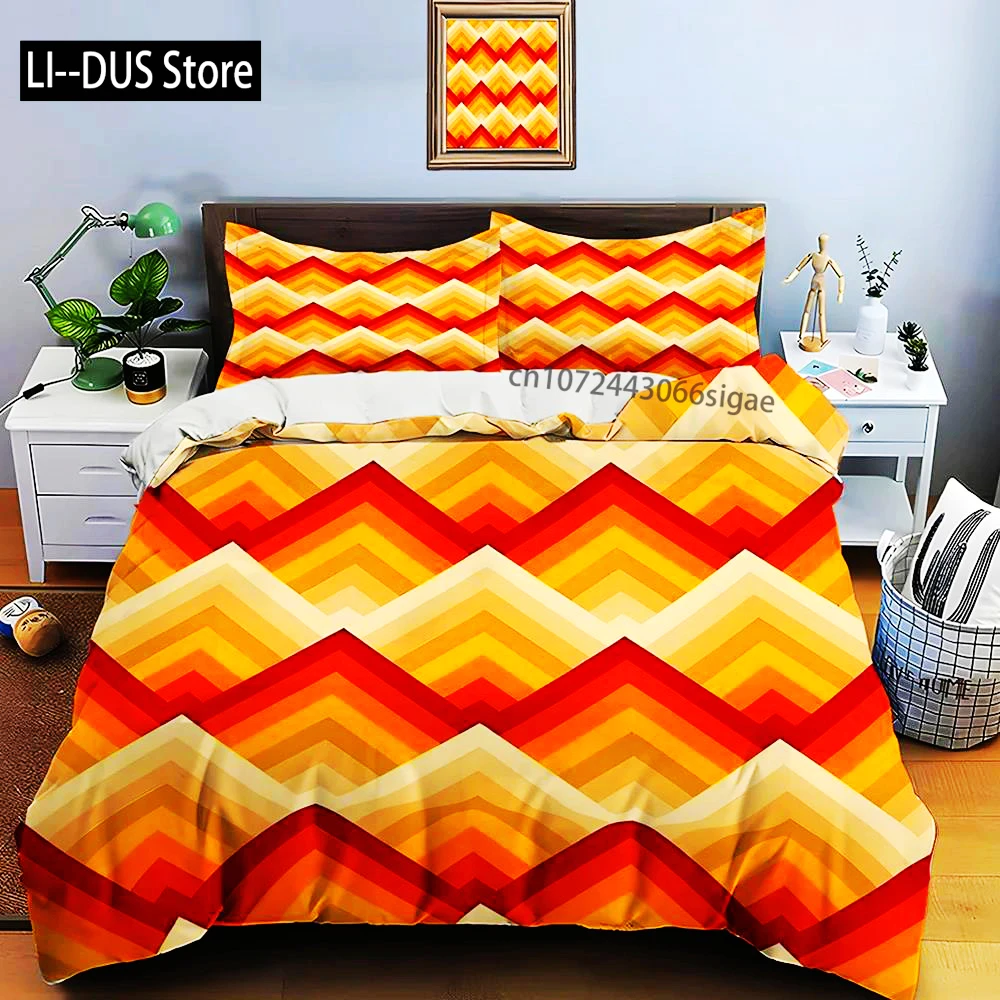 

Комплект постельного белья с геометрическим узором, пододеяльник 1, пододеяльник, 2 наволочки, комплект постельного белья для взрослых и детей, роскошные подарки