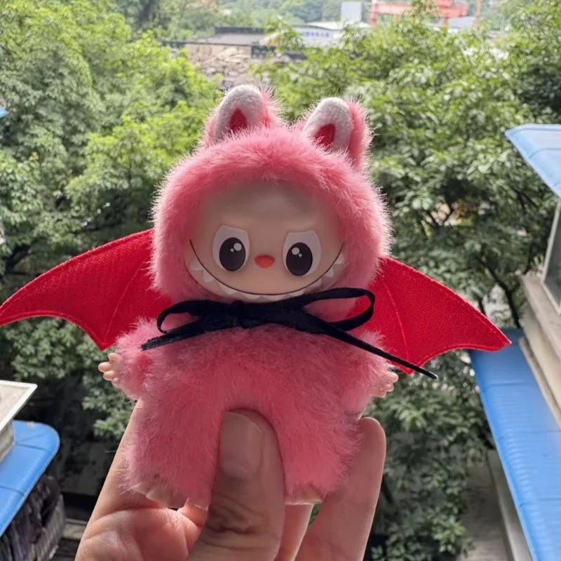 لـ Mini Labubu 4.0 دبوس الوحوش لسلسلة الحب أجنحة الدمى الشيطان لدمية Labubu V4 ملحقات الديكور #5