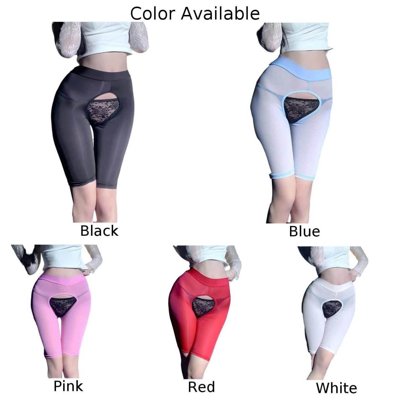 ملابس داخلية نسائية شفافة سراويل داخلية منخفضة الخصر للنوم مرونة صغيرة تناسب نسيج البوليستر طوال الموسم #5