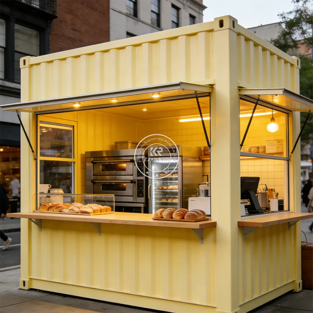 

Expandable Prefabricated Container Bar Luxury everage Food Restaurant Outdoor Container Snack Trailer Fully Equipped